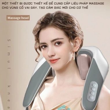 Đai Massage Cổ Vai Gáy AS-30 – Chườm Nóng, Đấm Bóp Mới, Nhiều Chế Độ, Giá 925k