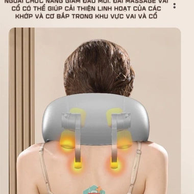 Đai Massage Cổ Vai Gáy AS-30 – Chườm Nóng, Đấm Bóp Mới, Nhiều Chế Độ, Giá 925k