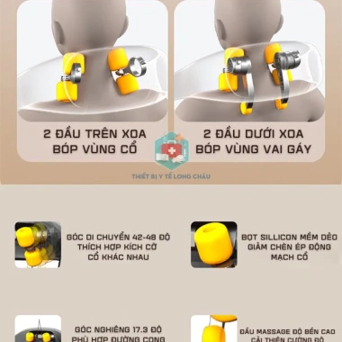 Đai Massage Cổ Vai Gáy AS-30 – Chườm Nóng, Đấm Bóp Mới, Nhiều Chế Độ, Giá 925k