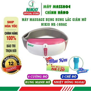 Đai Massage Giảm Mỡ Bụng Nikio NK-169AC 3in1 Rung Lắc Xoay 360 độ Nhiệt Đèn Hồng Ngoại 2.195.000₫