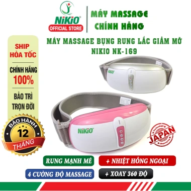 Đai Massage Giảm Mỡ Bụng Nikio NK-169AC 3in1 Rung Lắc Xoay 360 độ Nhiệt Đèn Hồng Ngoại 2.195.000₫ 2