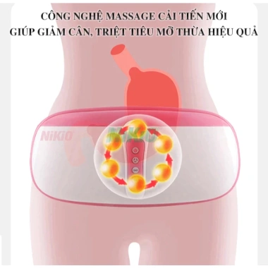 Đai Massage Giảm Mỡ Bụng Nikio NK-169AC 3in1 Rung Lắc Xoay 360 độ Nhiệt Đèn Hồng Ngoại 2.195.000₫ 7