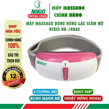 Đai Massage Giảm Mỡ Bụng Nikio NK-169AC 3in1 Rung Lắc Xoay 360 độ Nhiệt Đèn Hồng Ngoại 2.195.000₫ 10
