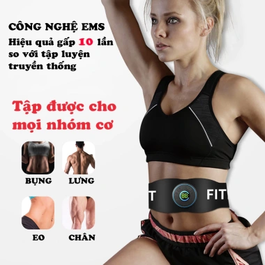 Đai massage giảm mỡ bụng thông minh 10 chế độ, 39 cấp độ, bảo hành 1 năm, giá chỉ 229k