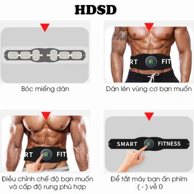 Đai massage giảm mỡ bụng thông minh 10 chế độ, 39 cấp độ, bảo hành 1 năm, giá chỉ 229k 9 Đai massage giảm mỡ bụng thông minh 10 chế độ, 39 cấp độ, bảo hành 1 năm, giá chỉ 229k 9