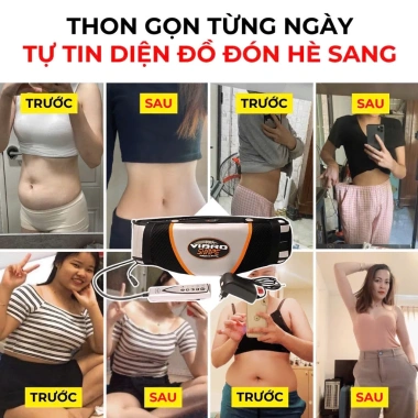 Đai Massage Giảm Mỡ Bụng Vibro – Đai Quấn Nóng Cao Cấp, Rung Nóng Toàn Thân – Giá chỉ 379.000 VND (giá gốc 481.330 VND) 2