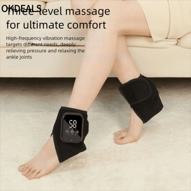 Đai massage mắt cá chân sưởi ấm không dây: Nén nóng 3 mức, 3 chế độ rung, giảm đau hiệu quả, giá ưu đãi 284,350₫