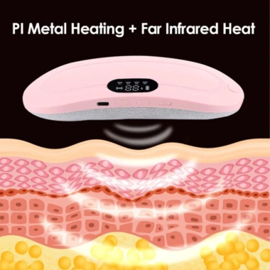 Đai Massage OKDEALS 3 cấp nhiệt độ 4 bánh điện LED di động giảm đau thắt lưng