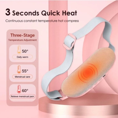 Đai Massage OKDEALS 3 cấp nhiệt độ 4 bánh điện LED di động giảm đau thắt lưng