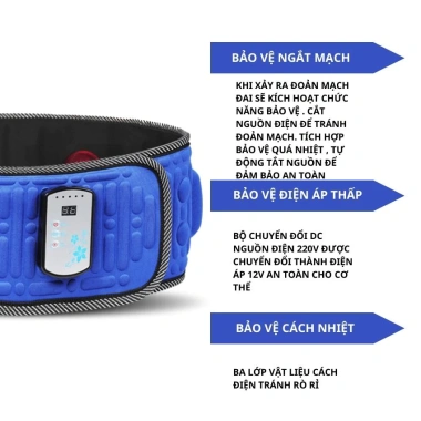 Đai massage rung nóng X5 giảm mỡ bụng & toàn thân - Sạc pin tiện lợi, hiệu quả rõ rệt - 450.000đ 4