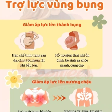 Đai nâng đỡ bụng bầu PEEWEES cao cấp màu xám - giảm đau lưng, ngăn rạn bụng, vải co giãn siêu mềm, hỗ trợ đổi size 8