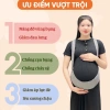 Đai nâng đỡ bụng bầu PeeWees giảm đau lưng, ngăn rạn bụng, vải co giãn mềm, đổi size