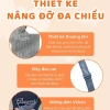 Đai nâng đỡ bụng bầu PeeWees giảm đau lưng, ngăn rạn bụng, vải co giãn mềm, đổi size 2
