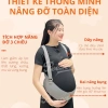 Đai nâng đỡ bụng bầu PeeWees giảm đau lưng, ngăn rạn bụng, vải co giãn mềm, đổi size 7