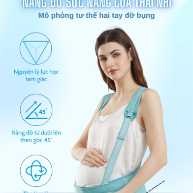 Đai Nâng Đỡ Bụng Bầu PeeWees Pro Co Giãn 4 Chiều Lưới Mềm Mại - Giảm Đau Lưng, Rạn Bụng, Bảo Vệ Cột Sống - 229k 5