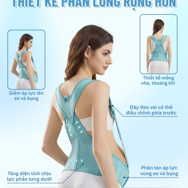 Đai Nâng Đỡ Bụng Bầu PeeWees Pro Co Giãn 4 Chiều Lưới Mềm Mại - Giảm Đau Lưng, Rạn Bụng, Bảo Vệ Cột Sống - 229k 6
