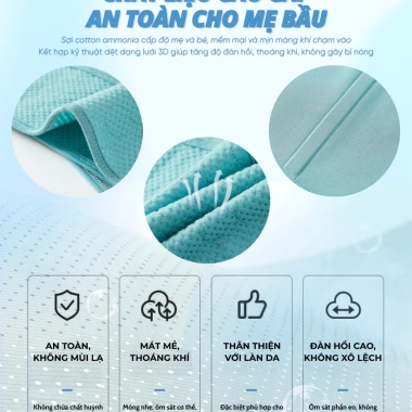 Đai Nâng Đỡ Bụng Bầu PeeWees Pro Co Giãn 4 Chiều Lưới Mềm Mại - Giảm Đau Lưng, Rạn Bụng, Bảo Vệ Cột Sống - 229k 9