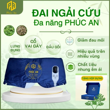 Đai Ngải Cứu Điện Đa Năng Phúc An - Giảm Mệt Mỏi, Ngủ Ngon Sâu, Chăm Sóc Cơ Thể 499k