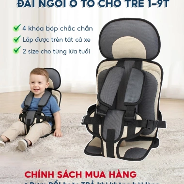Đai ngồi ô tô EMA cho bé - Bảo vệ an toàn, dễ dùng, tiện lợi, giá chỉ 202.000đ