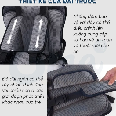 Đai ngồi ô tô EMA cho bé - Bảo vệ an toàn, dễ dùng, tiện lợi, giá chỉ 202.000đ 6 Đai ngồi ô tô EMA cho bé - Bảo vệ an toàn, dễ dùng, tiện lợi, giá chỉ 202.000đ 6