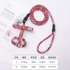 Đai ngực mèo điều chỉnh, dây dắt 1.2m H-back Harajuku, thoáng mát, không gây hóc cho mèo và chó nhỏ 8