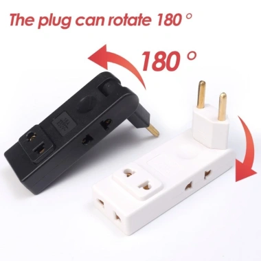 Dải nguồn EU 4 trong 1 xoay 180° - Bộ chuyển đổi AC đa năng cho du lịch, gia đình, văn phòng - Giá 54.450 VND 8