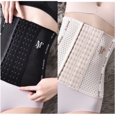 Đai Nịt Bụng 6 Nấc Cài 4 Thanh Chống Cuộn - Chiều Cao 25cm, Điều Chỉnh Thoải Mái