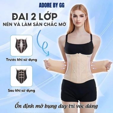 Đai Nịt Bụng Adore By GG 4 Chiều Co Giãn Siết Eo, Tạo Hình, Giảm Mỡ Lưng – Giá 289.000đ