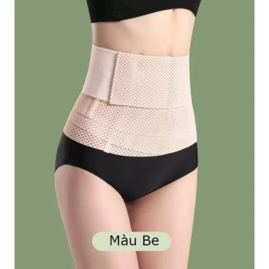 Đai Nịt Bụng BIGBi Định Hình Cơ Thể, Lưới Thông Thoáng Co Giãn, Giảm Mỡ Sau Sinh