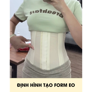 Đai nịt bụng Callalady latex giảm mỡ sau sinh định hình eo chống cuộn siêu mỏng DDK