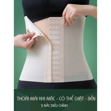 Đai Nịt Bụng Chất Đúc Su Mỏng Nhẹ Thoáng Khí 8 Xương Định Hình Giảm Mỡ Chống Gù D123