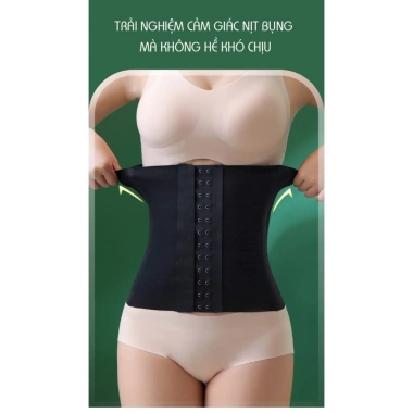 Đai Nịt Bụng Chất Đúc Su Mỏng Nhẹ Thoáng Khí 8 Xương Định Hình Giảm Mỡ Chống Gù D123
