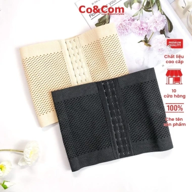 Đai nịt bụng CoAndCom định hình eo thon, giảm mỡ, chống cuộn, có nấc cài - Giá 35.000₫