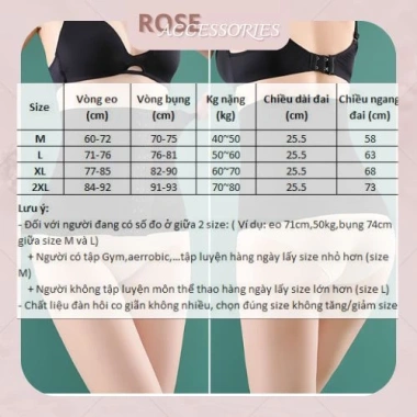 Đai nịt bụng Corset tàng hình Rose Accessories GB04 - Đẹp thon gọn, giảm giá 199k 9 Đai nịt bụng Corset tàng hình Rose Accessories GB04 - Đẹp thon gọn, giảm giá 199k 9