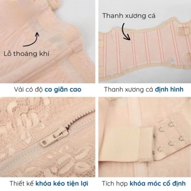 Đai nịt bụng gen kéo khóa co giãn 4 chiều - Định hình vòng eo, giảm mỡ sau sinh 6