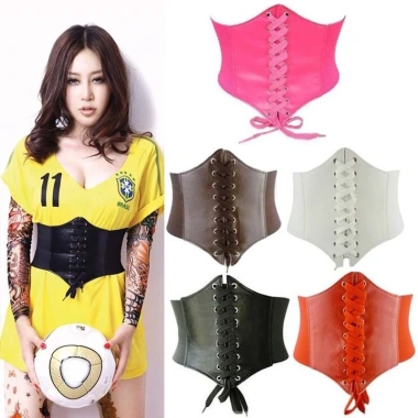 Đai Nịt Bụng Giả Da Thắt Dây Dáng Quyến Rũ - Giảm Cân Cho Nữ, Giá 74.800 VND