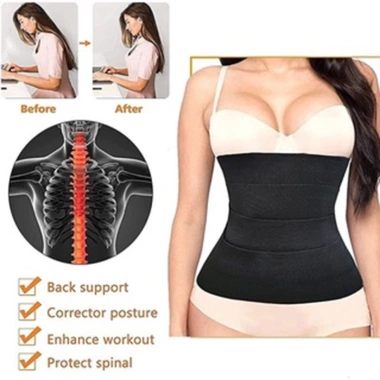 Đai nịt bụng giảm mỡ 3M/4M/5M cho phụ nữ - Thắt lưng, giãn bụng, co giãn, điều chỉnh, giảm 12k