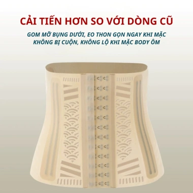 Đại Nịt Bụng Giảm Mỡ Sau Sinh Liceria - Siêu Mỏng Đúc Su, Chống Cuộn, Định Hình Eo