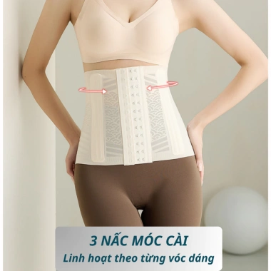 Đại Nịt Bụng Giảm Mỡ Sau Sinh Liceria - Siêu Mỏng Đúc Su, Chống Cuộn, Định Hình Eo
