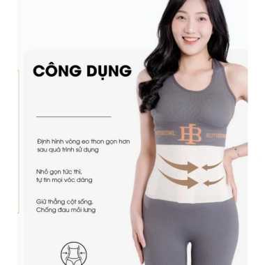 Đai Nịt Bụng Giảm Mỡ Sau Sinh RUBI SPOSP - Định Hình Eo Điều Chỉnh, Chất Su Đúc Lạnh 5
