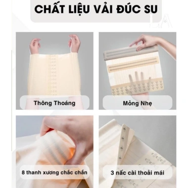 Đai Nịt Bụng Giảm Mỡ Sau Sinh RUBI SPOSP - Định Hình Eo Điều Chỉnh, Chất Su Đúc Lạnh 6