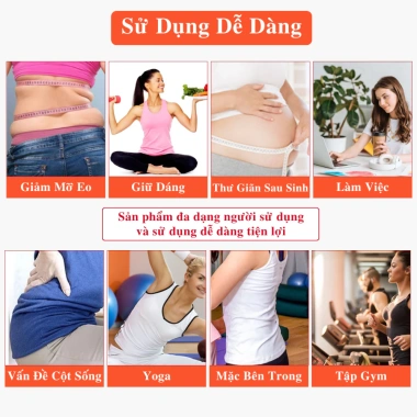 Đai Nịt bụng ion bạc ANDEGO giảm eo, định hình, hỗ trợ tập luyện - Giá chỉ 67.000₫ 5