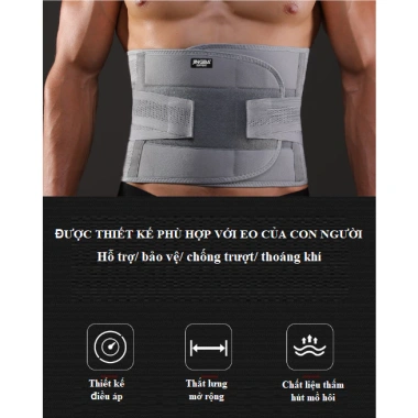 Đai nịt bụng JINGBA SUPPORT – Bảo vệ cột sống, chống đau lưng khi tập gym, thể thao – Giá ưu đãi 165.000₫ 2