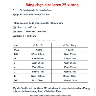 Đai Nịt Bụng Latex 25 Xương - Định Hình Eo Thon Sau Sinh, Kèm Nởi Size, 279.800đ