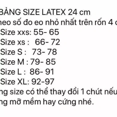 Đai nịt bụng Latex 25 xương Italy - Giảm eo, siết chặt, giá ưu đãi 347.900₫