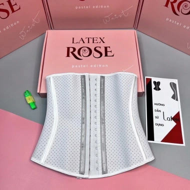 Đai nịt bụng latex 9 xương xiết eo hồng xám Đốt mỡ, giá ưu đãi 450.000₫ 5