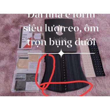 Đai nịt bụng Latex Corset chuẩn 25 xương, cao 29cm, giảm vòng eo, giá 209.000 VND