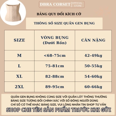 Đai Nịt Bụng Latex DBRA CORSET Gen LT.04 Siết Eo Định Hình - Giá chỉ 430.000₫ (Giảm từ 537.500₫)