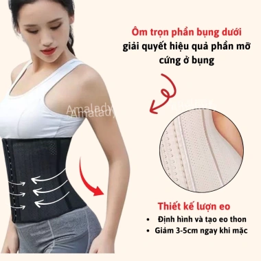 Đai Nịt Bụng Latex Định Hình Eo 25 Xương - Giảm Mỡ, Thoáng Mát, Dễ Chịu Giá Ưu Đãi 197.568 VND 3
