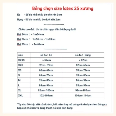 Đai Nịt Bụng Latex Định Hình Eo 25 Xương - Giảm Mỡ, Thoáng Mát, Dễ Chịu Giá Ưu Đãi 197.568 VND 9